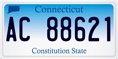 CT license plate AC88621