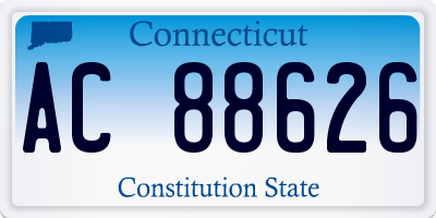 CT license plate AC88626