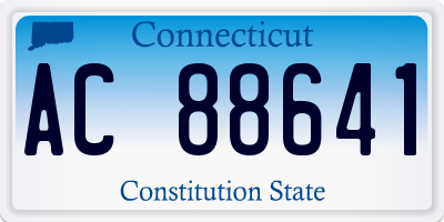 CT license plate AC88641