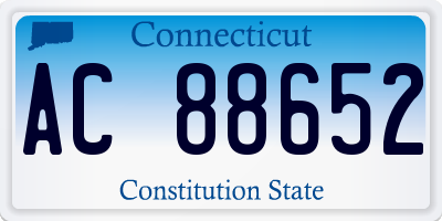 CT license plate AC88652