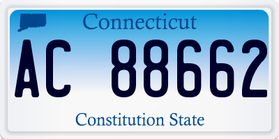 CT license plate AC88662