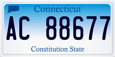 CT license plate AC88677