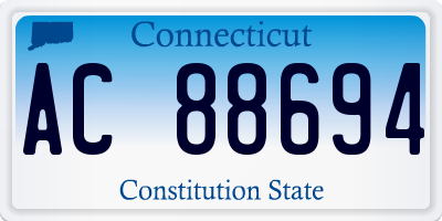 CT license plate AC88694