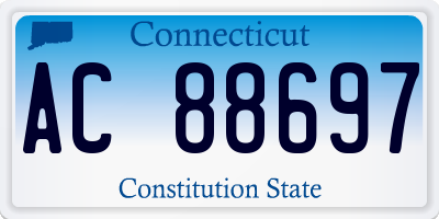 CT license plate AC88697