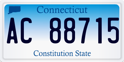 CT license plate AC88715