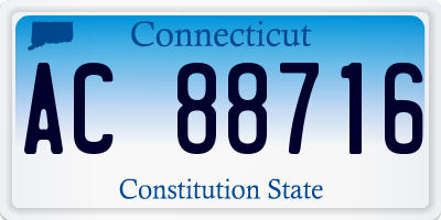 CT license plate AC88716