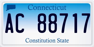 CT license plate AC88717