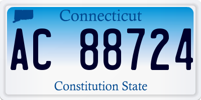 CT license plate AC88724