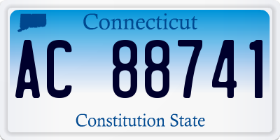 CT license plate AC88741