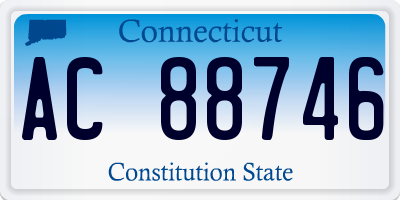 CT license plate AC88746
