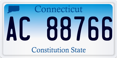 CT license plate AC88766