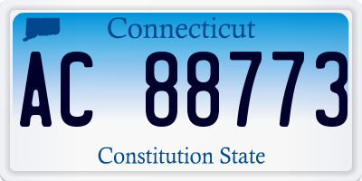 CT license plate AC88773