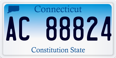 CT license plate AC88824