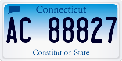 CT license plate AC88827