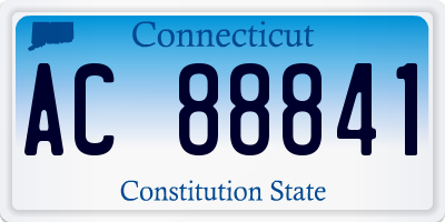 CT license plate AC88841