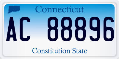 CT license plate AC88896