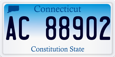 CT license plate AC88902