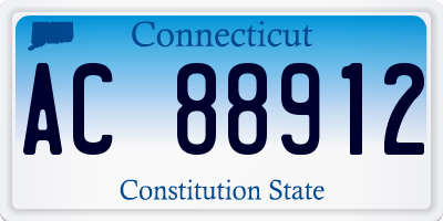 CT license plate AC88912