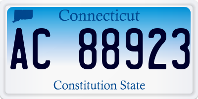 CT license plate AC88923