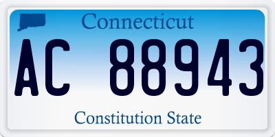 CT license plate AC88943