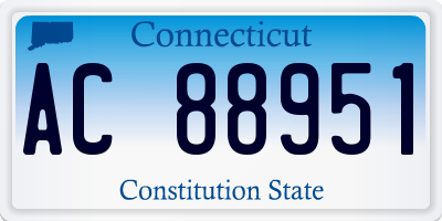 CT license plate AC88951