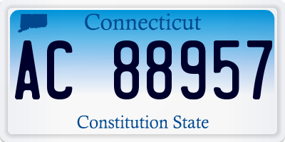CT license plate AC88957
