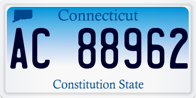 CT license plate AC88962