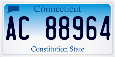 CT license plate AC88964