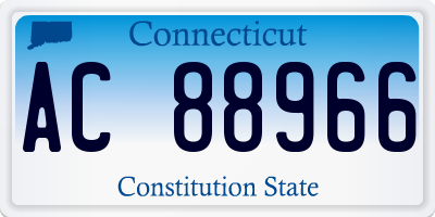 CT license plate AC88966