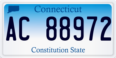 CT license plate AC88972