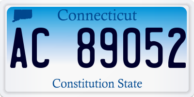 CT license plate AC89052