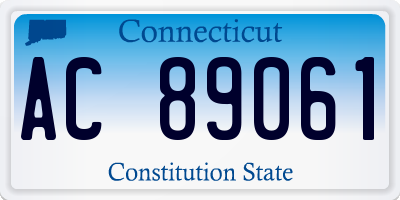 CT license plate AC89061
