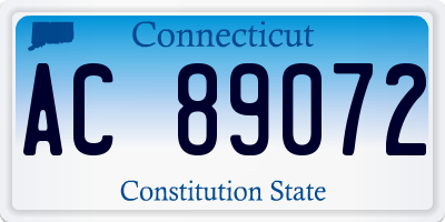 CT license plate AC89072