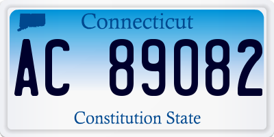 CT license plate AC89082