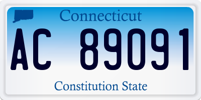 CT license plate AC89091