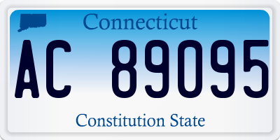 CT license plate AC89095