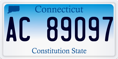 CT license plate AC89097