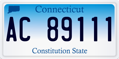 CT license plate AC89111