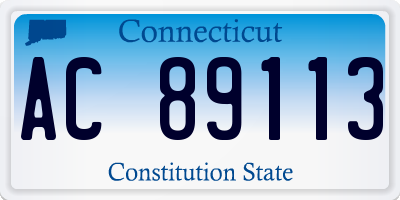 CT license plate AC89113