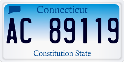 CT license plate AC89119