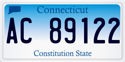 CT license plate AC89122