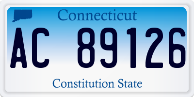 CT license plate AC89126