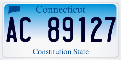 CT license plate AC89127