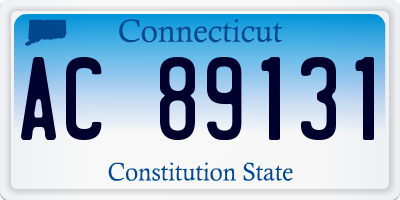 CT license plate AC89131