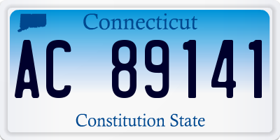 CT license plate AC89141