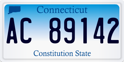 CT license plate AC89142