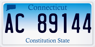 CT license plate AC89144