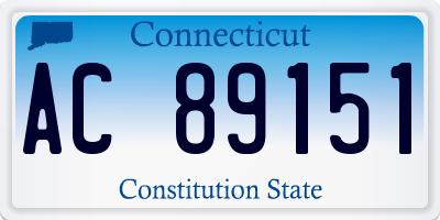 CT license plate AC89151