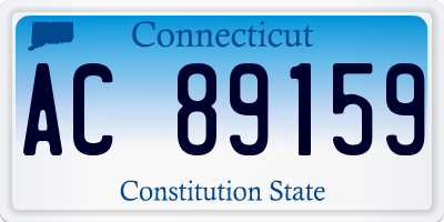 CT license plate AC89159