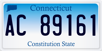 CT license plate AC89161